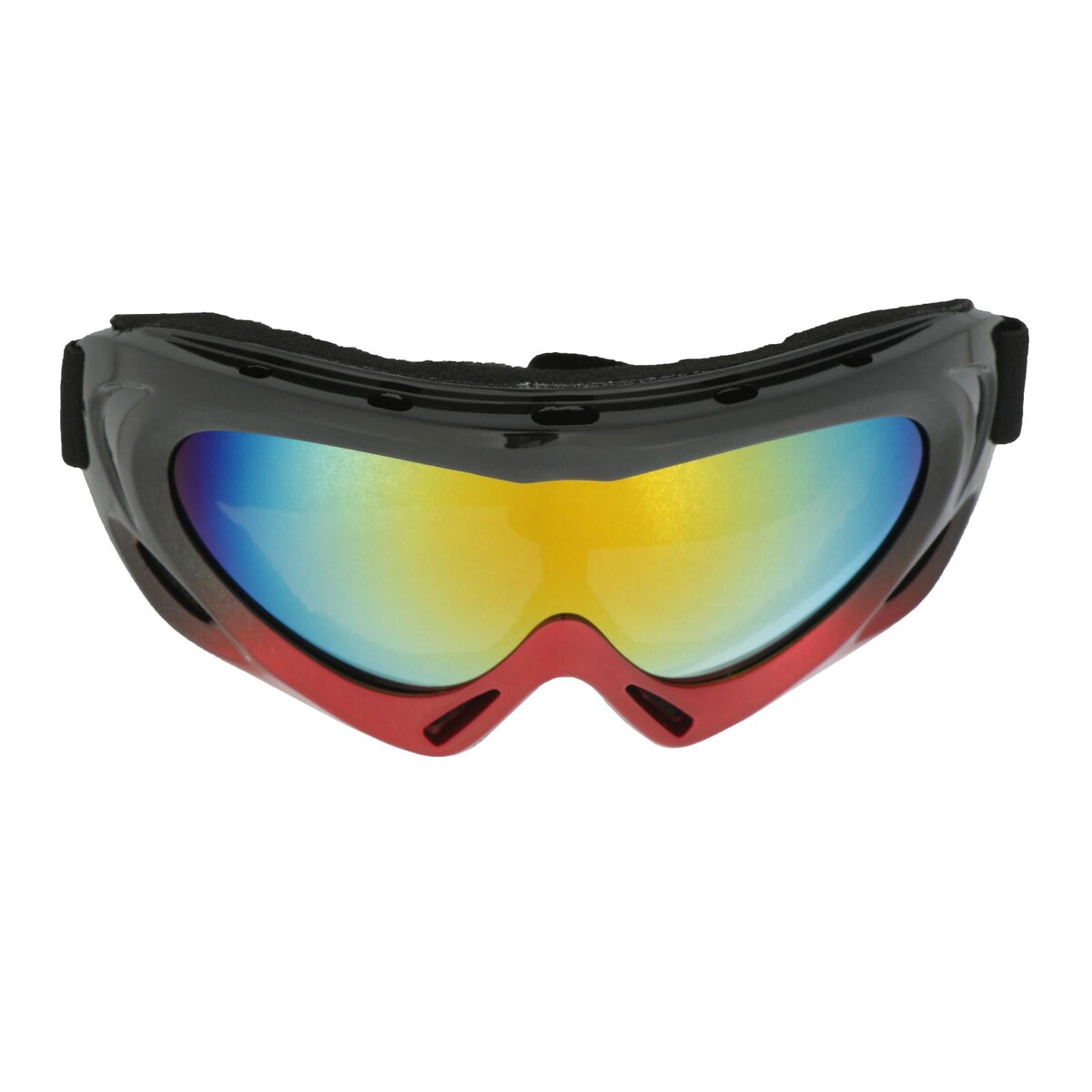 Очки для езды на мототехнике с доп. вентиляцией, стекло хамелеон, черно-красные очки для езды на мототехнике стекло с затемнением