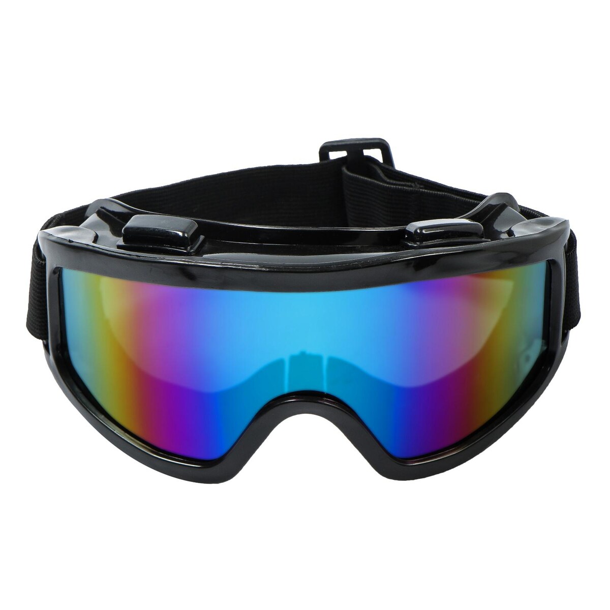 Очки-маска для езды на мототехнике, стекло хамелеон, черные очки маска со съемной защитой носа стекло прозрачное черные