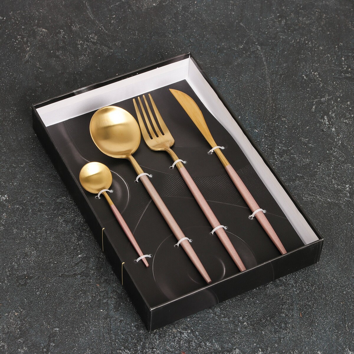 фото Набор столовых приборов из нержавеющей стали magistro