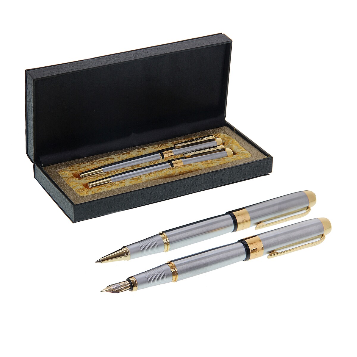 Набор подарочных ручек calligrata ручка перьевая для каллиграфии pilot parallel pen 2 4 мм картридж ic p3 набор в футляре