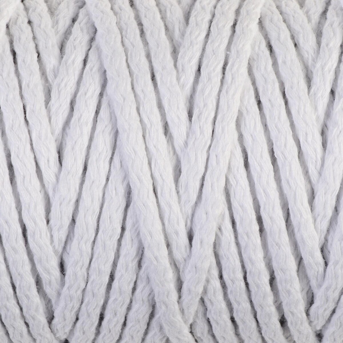 Шнур для вязания шнур для вязания 100% полиэфир ширина 3 мм 100м белый
