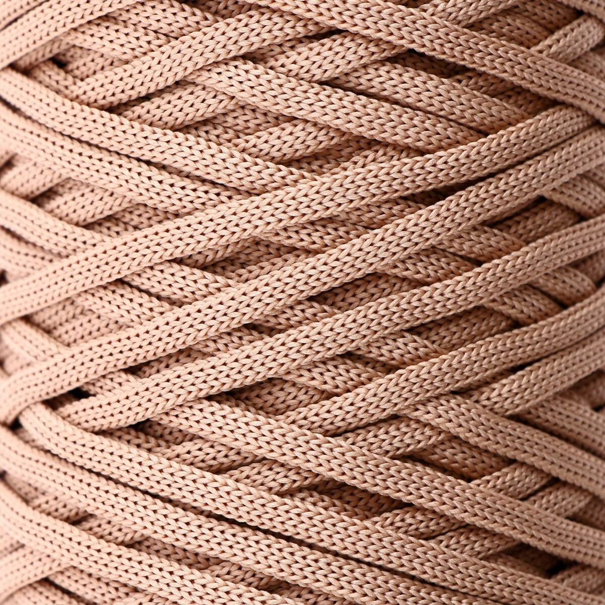 Шнур для вязания шнур для вязания классика 100% полиэфир 3мм 100м 230 св бежевый