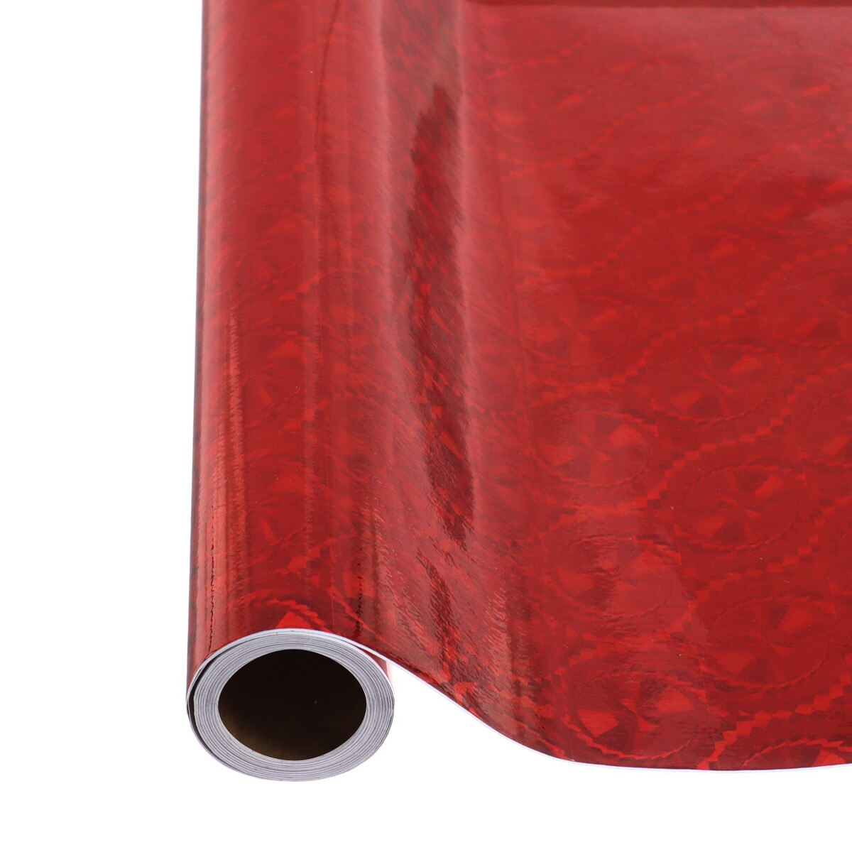 Пленка самоклеящаяся, голография, красная, 0.45 х 3 м, 3 мкм лента упаковочная голография красная 5 мм х 225 м