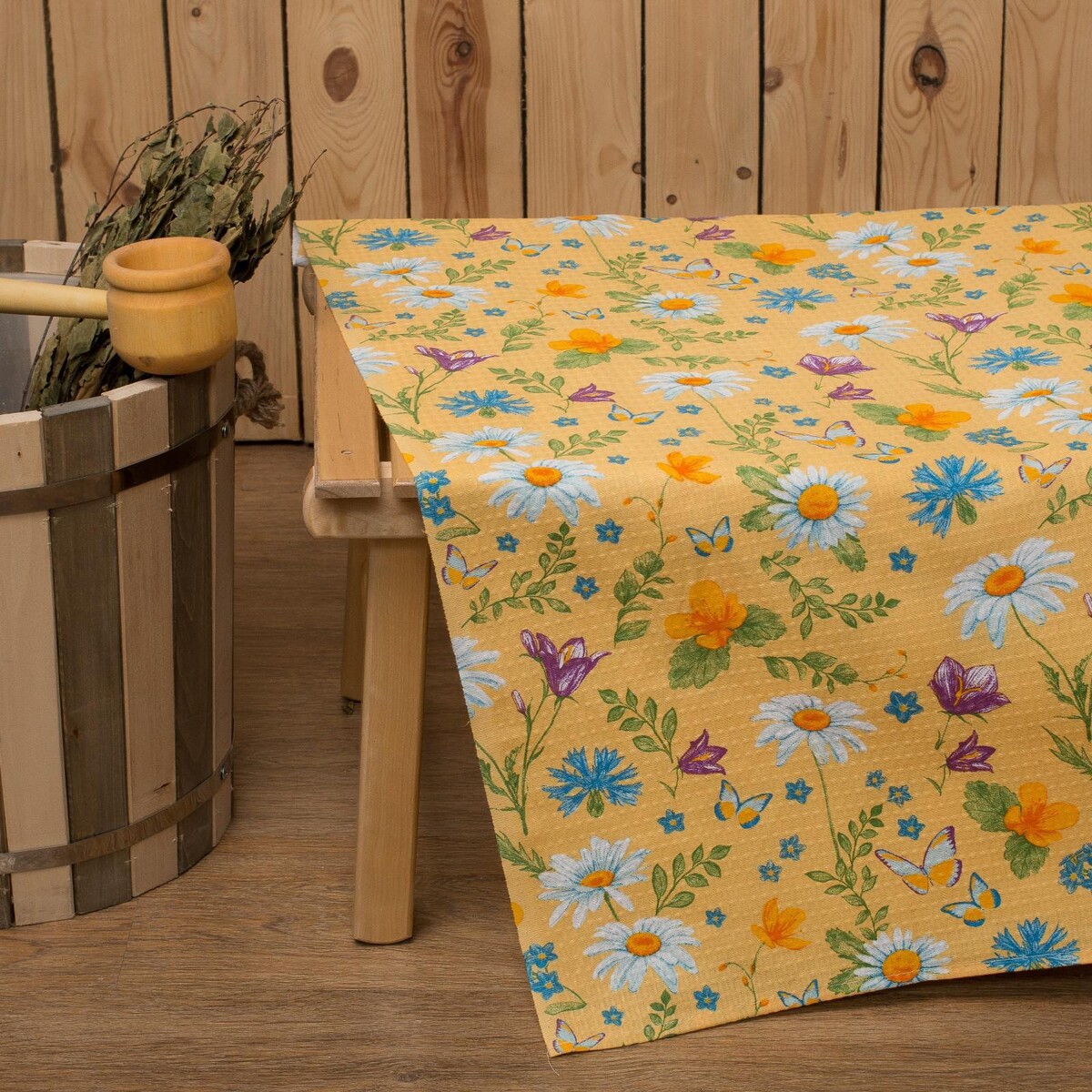 

Простыня вафельная, Желтый