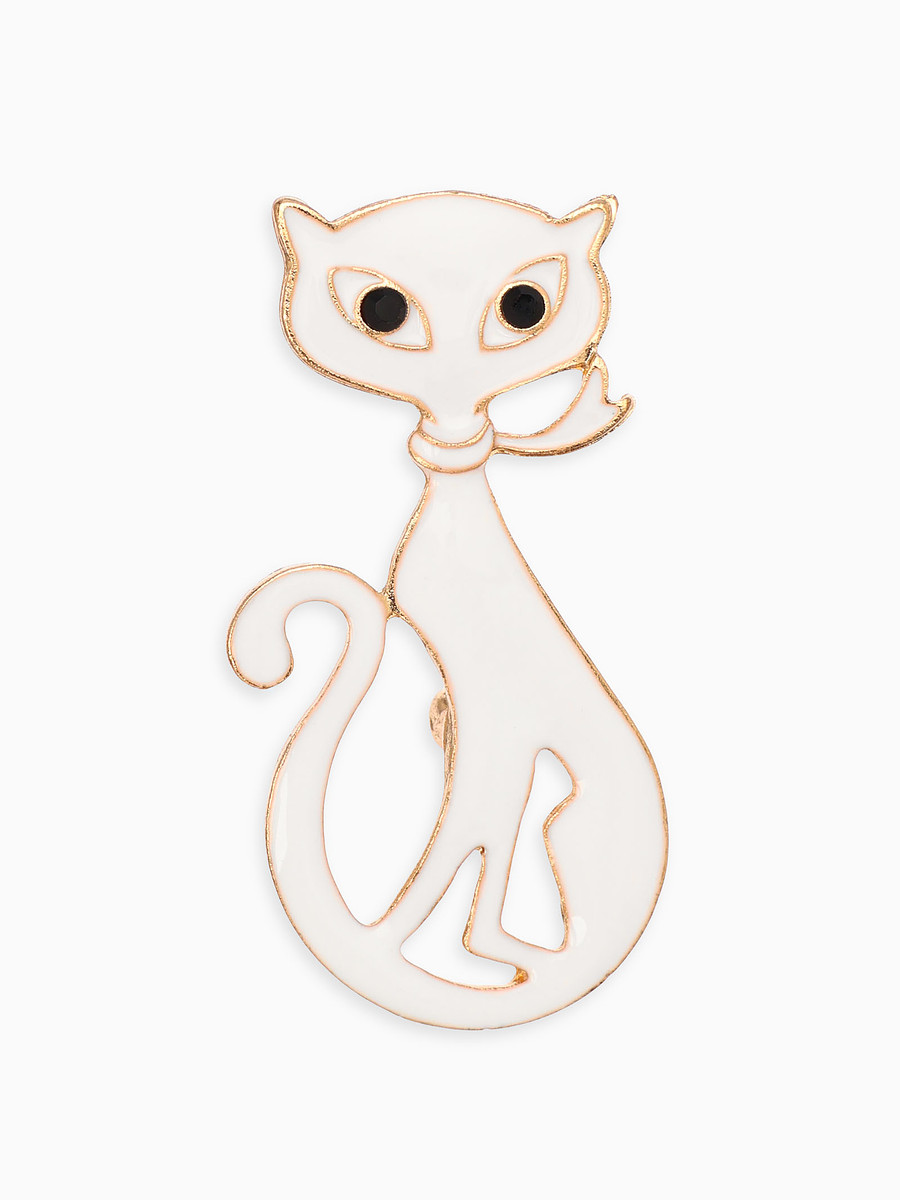 

Брошь, Белый