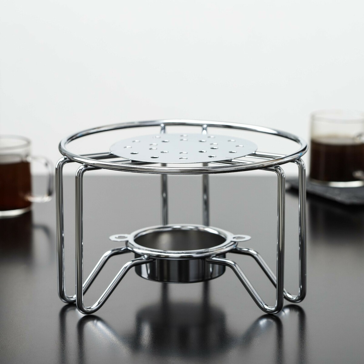 Подставка для чайника со свечкой доляна салатник доляна летняя романтика 400 мл 15 7×5 см стеклокерамика