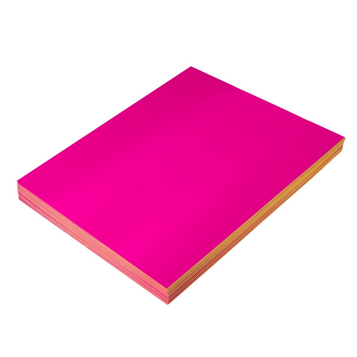 Бумага а4, 100 листов, 80 г/м, самоклеящаяся, флуоресцентный, ярко-розовая магнит флуоресцентный