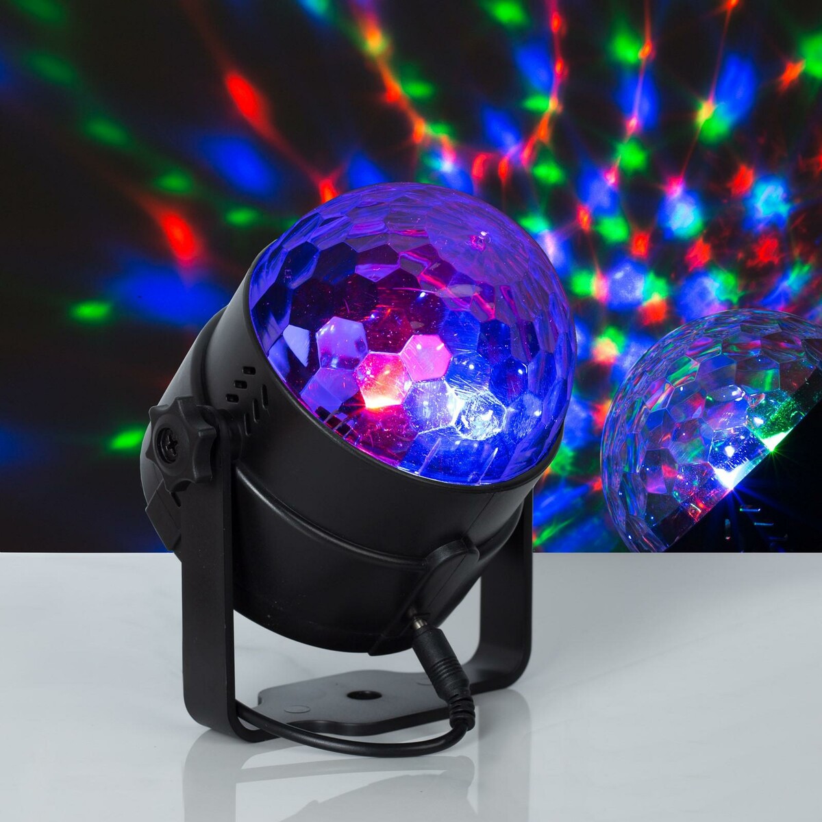 Световой прибор мини пульт дистанционного управления диско огни волшебный шар rgb светодиодный проектор сценического эффекта abs супер высокое я