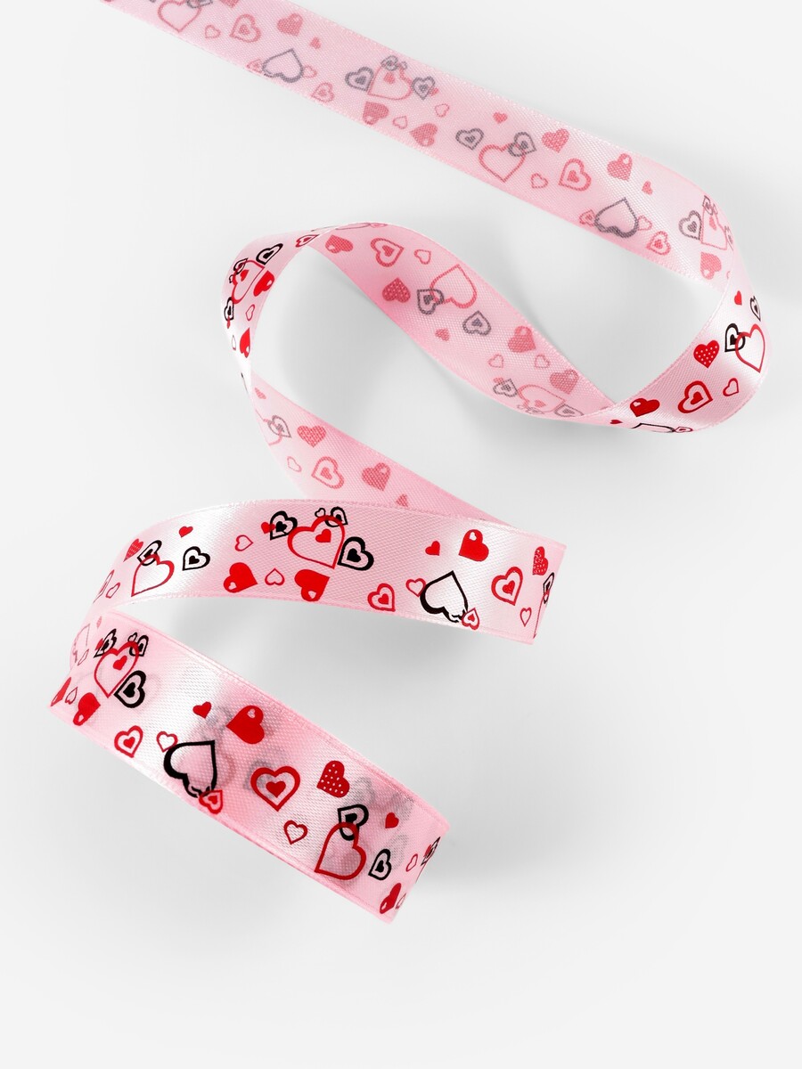 

Лента атласная, Розовый