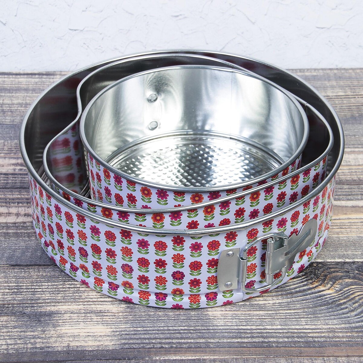 

Набор разъемных форм для выпечки доляна, Серый