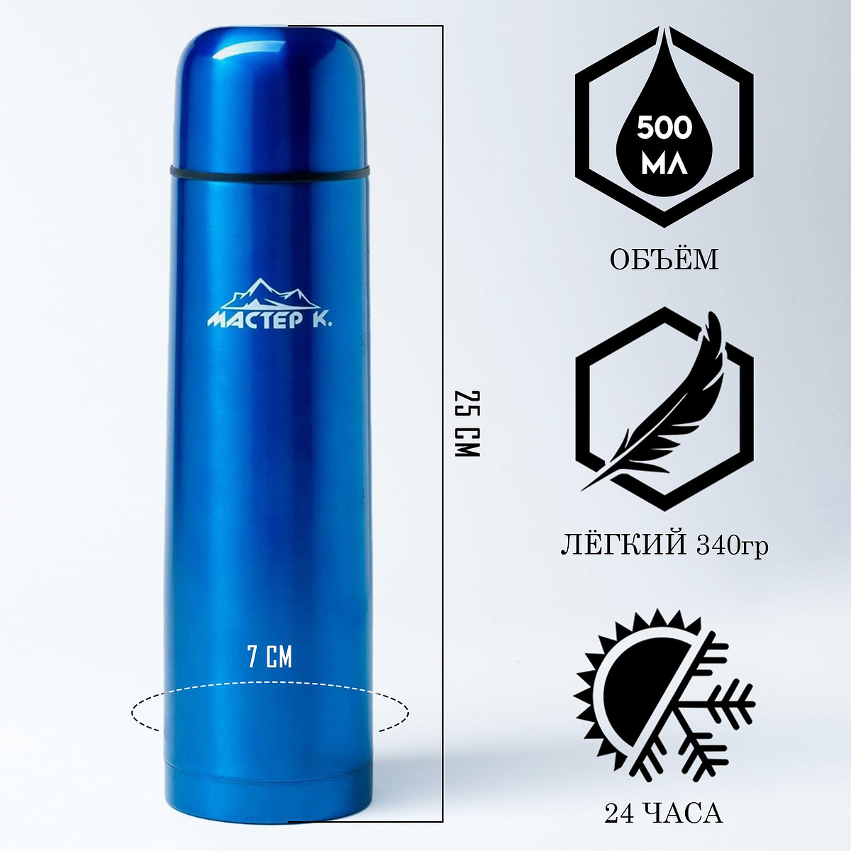 

Термос мастер к, Синий