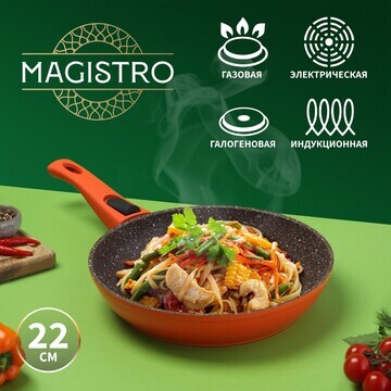 Сковорода magistro terra, d=22 см, съемн