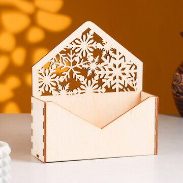 Кашпо деревянное 18×6×20 см конверт раде