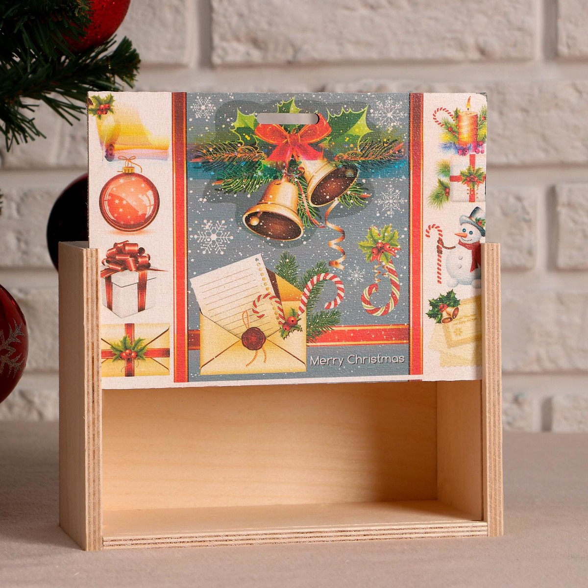 

Подарочная коробка деревянная, Разноцветный