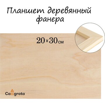 Планшет деревянный 20 х 30 х 2 см, фанер