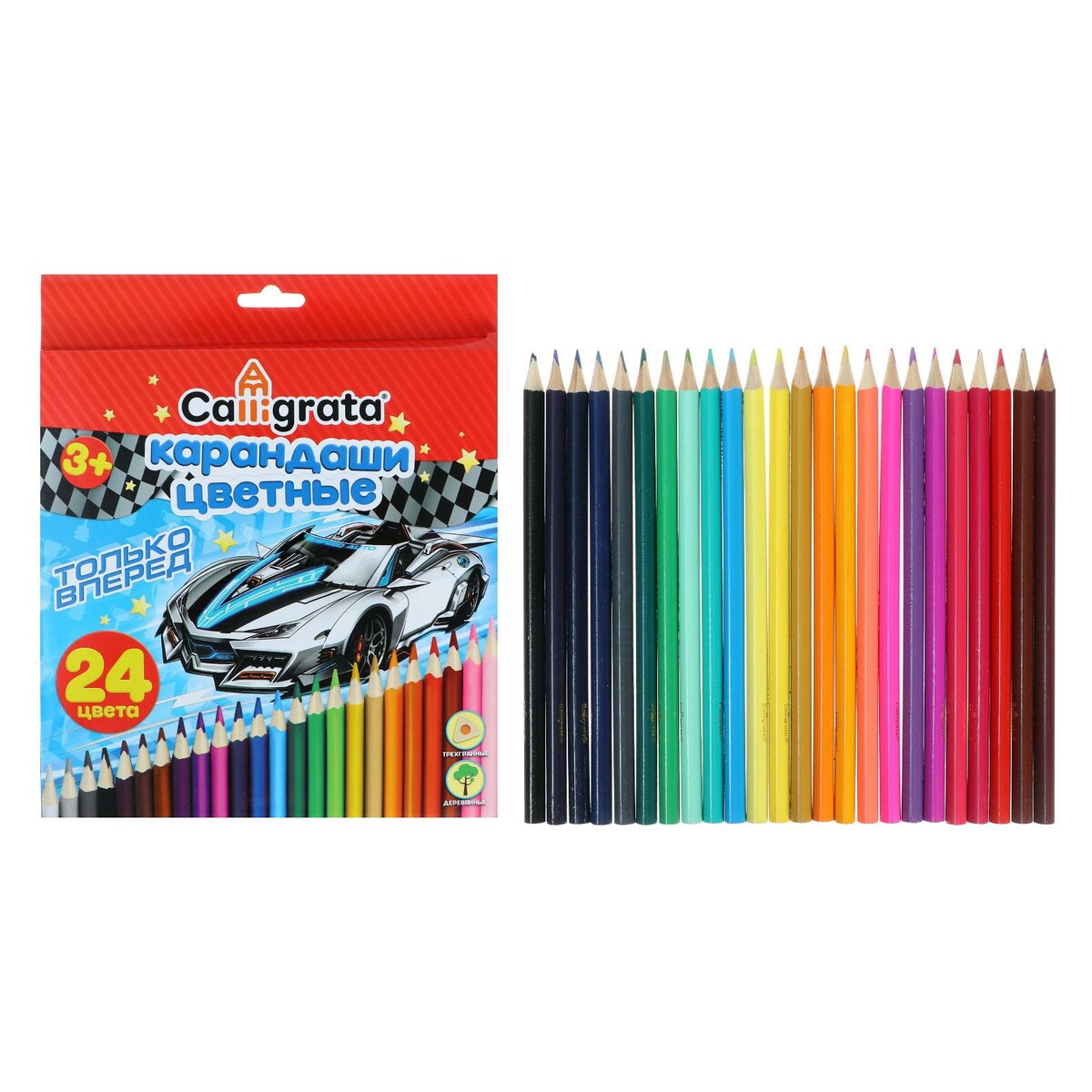 Карандаши 24 цвета карандаши 6 ов
