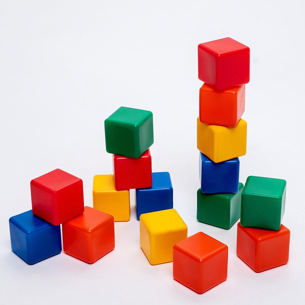 Набор цветных кубиков,16 штук 6 × 6 см, Соломон