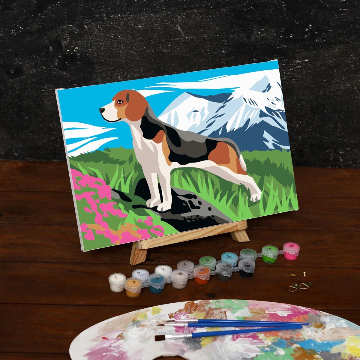 Картина по номерам на холсте с подрамником orange toys набор одежды прогулка в горах 25 см