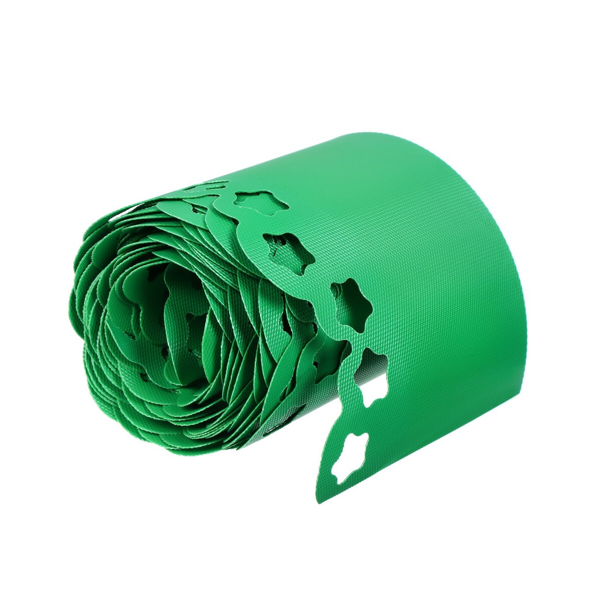 Лента бордюрная, 0.2 × 9 м, толщина 1.2 мм, пластиковая, фигурная, зеленая лента бордюрная 0 15 × 9 м толщина 0 6 мм пластиковая гофра темно коричневая