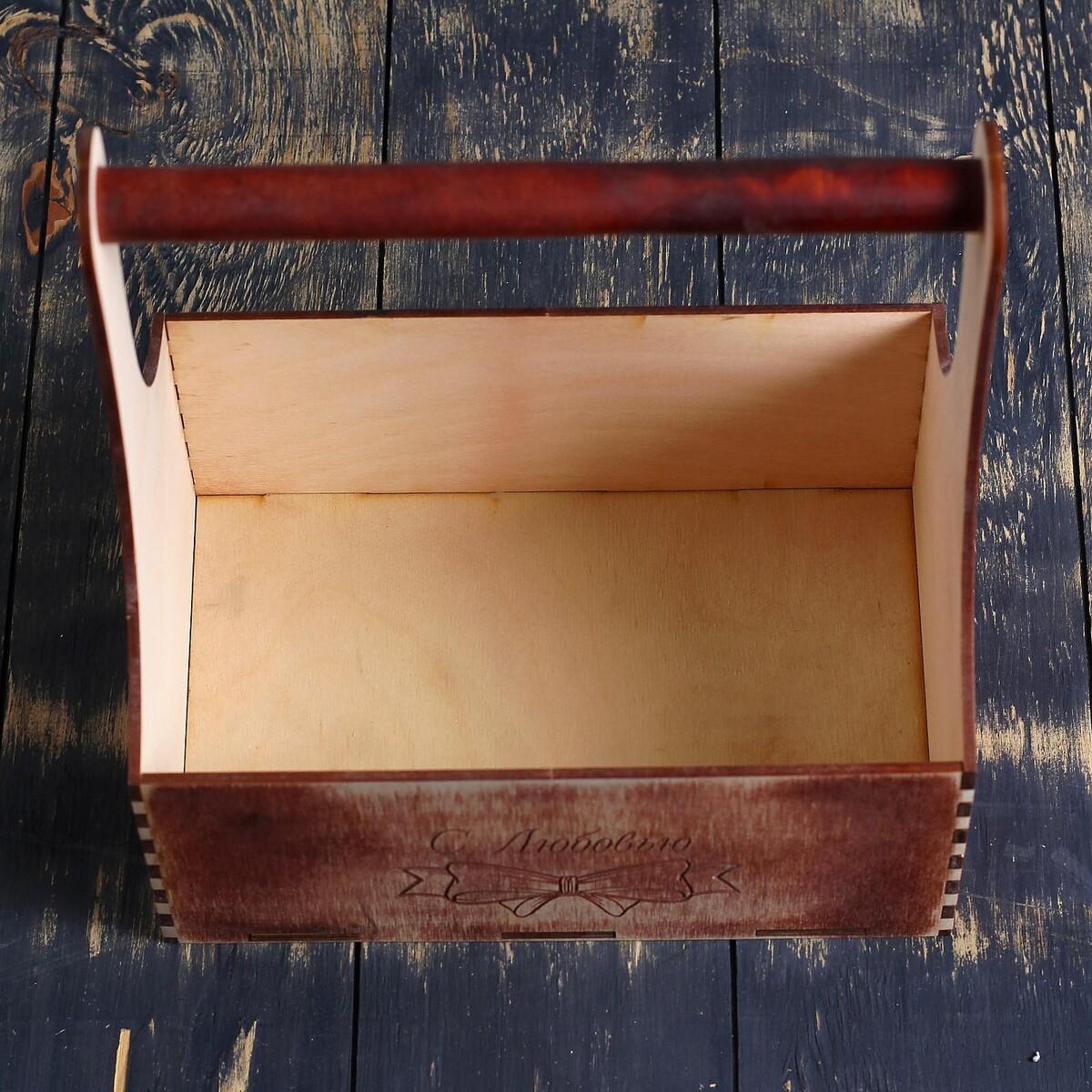 

Кашпо деревянное 24×12×22 см мэлони дэмур, Коричневый