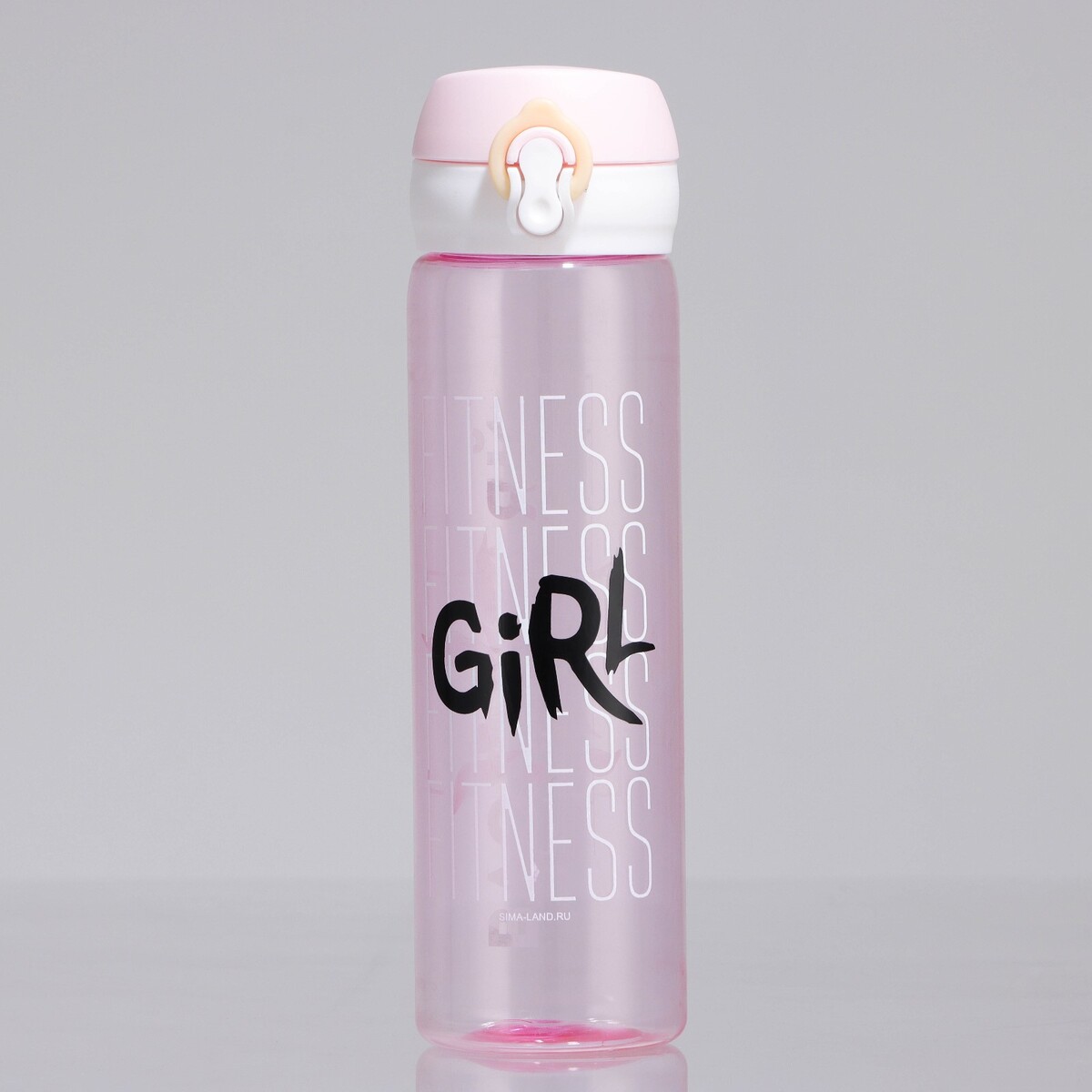 Бутылка для воды fitness girl, 500 мл набор ежедневник а5 маска для сна girl power