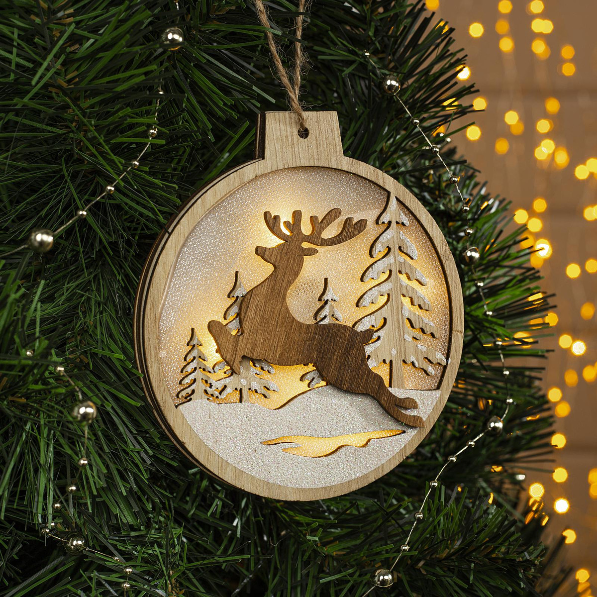 

Ёлочная игрушка, Бежевый