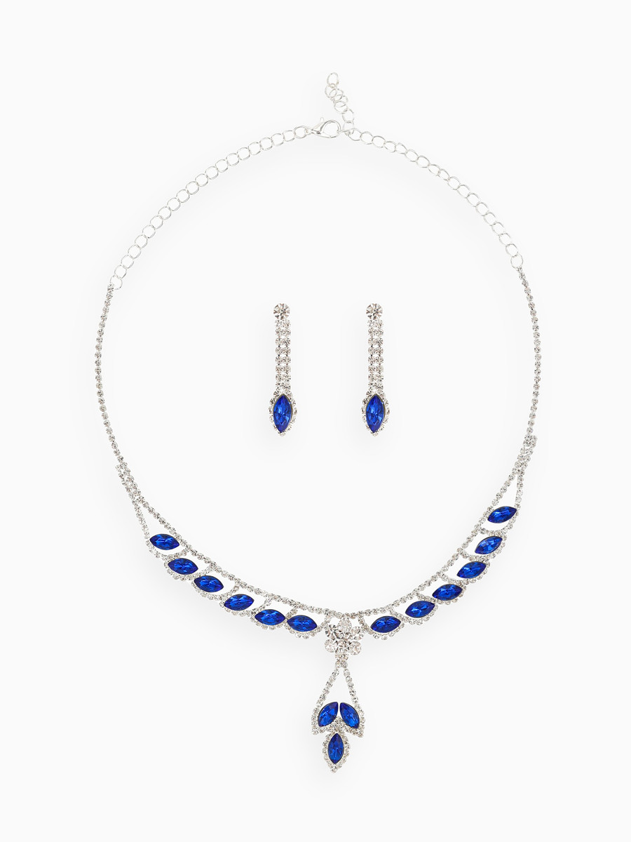 

Набор 2 предмета: серьги, колье, Синий