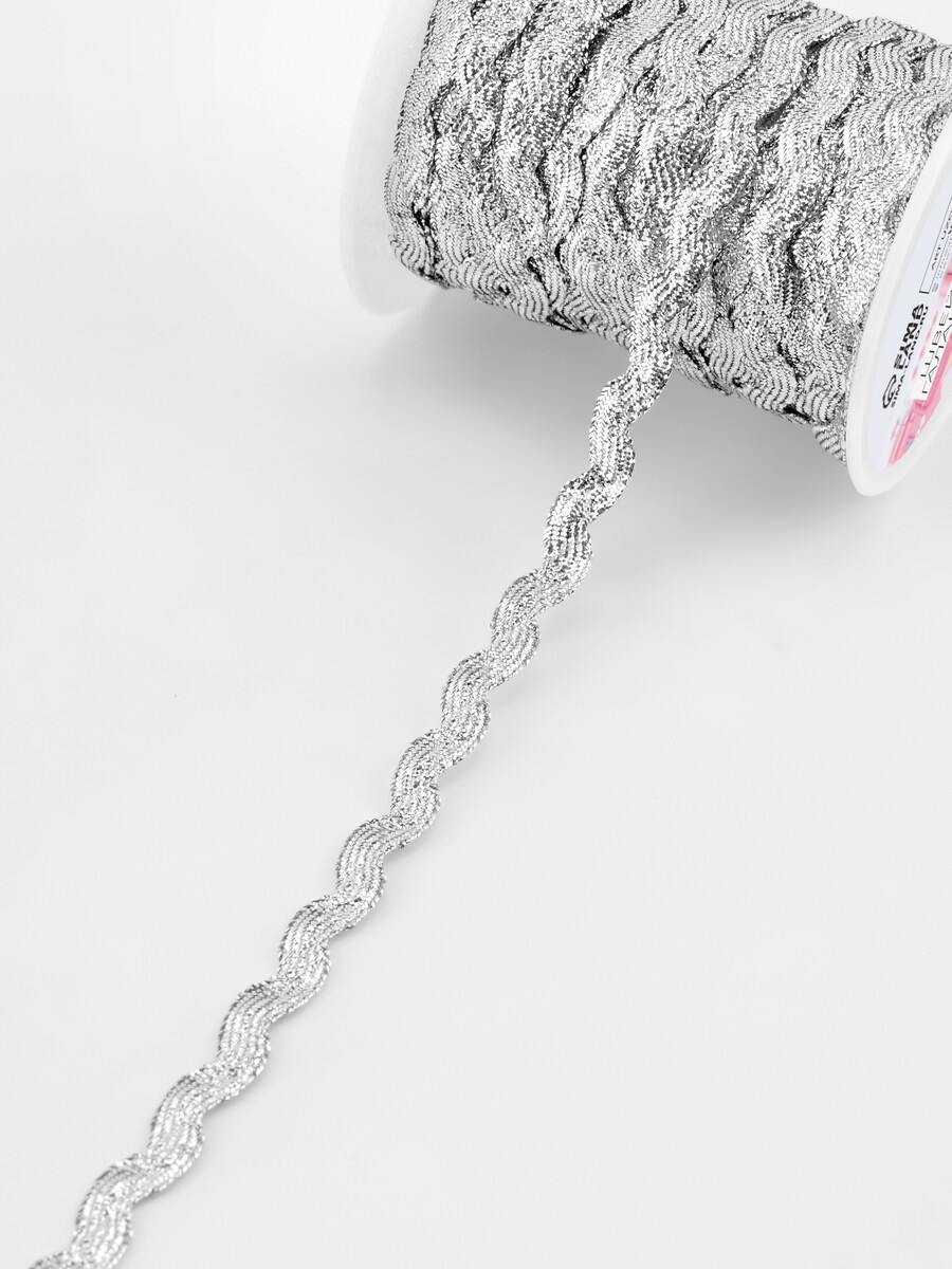 

Тесьма отделочная, Серебристый