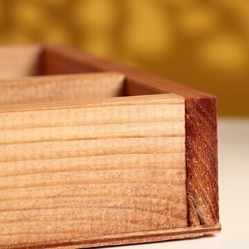 Кашпо деревянное 25.5×20×4.5 см