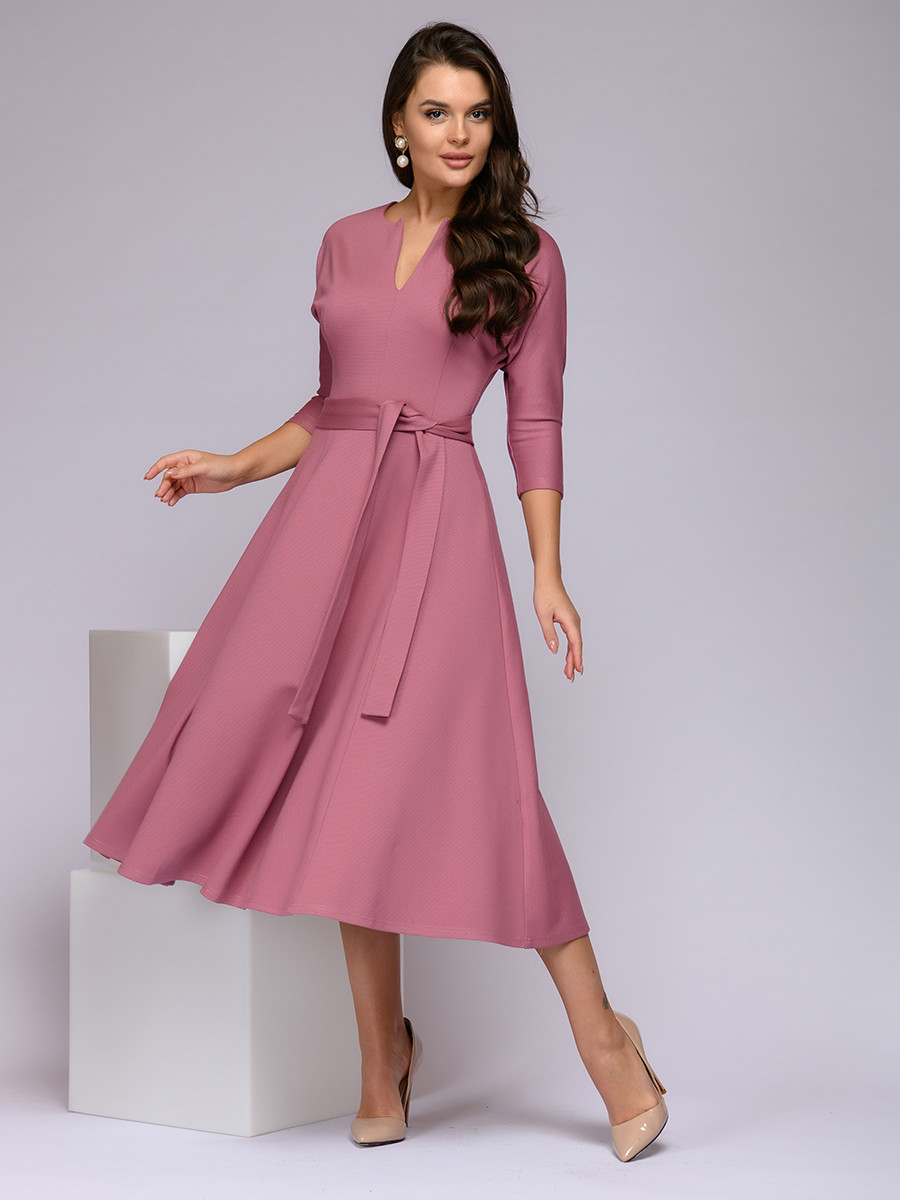 Платье 1001 DRESS розового цвета