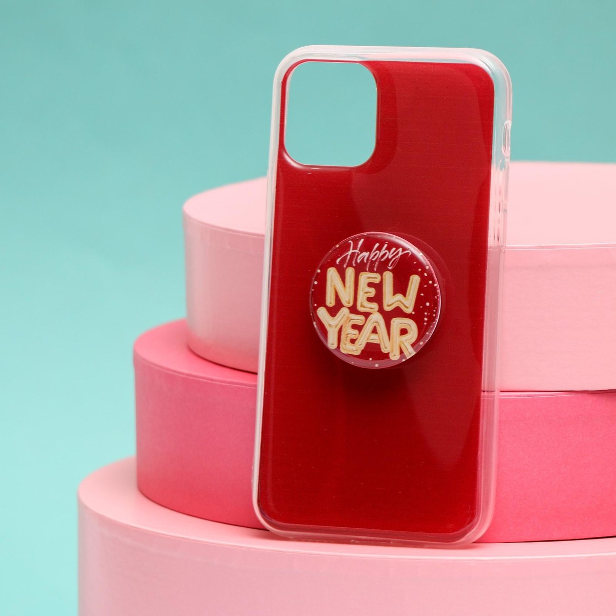 Новогодний подарочный набор,чехол для телефона с держателем joyarty декоративный чехол на стул новогодний паттерн со спинкой велюровый