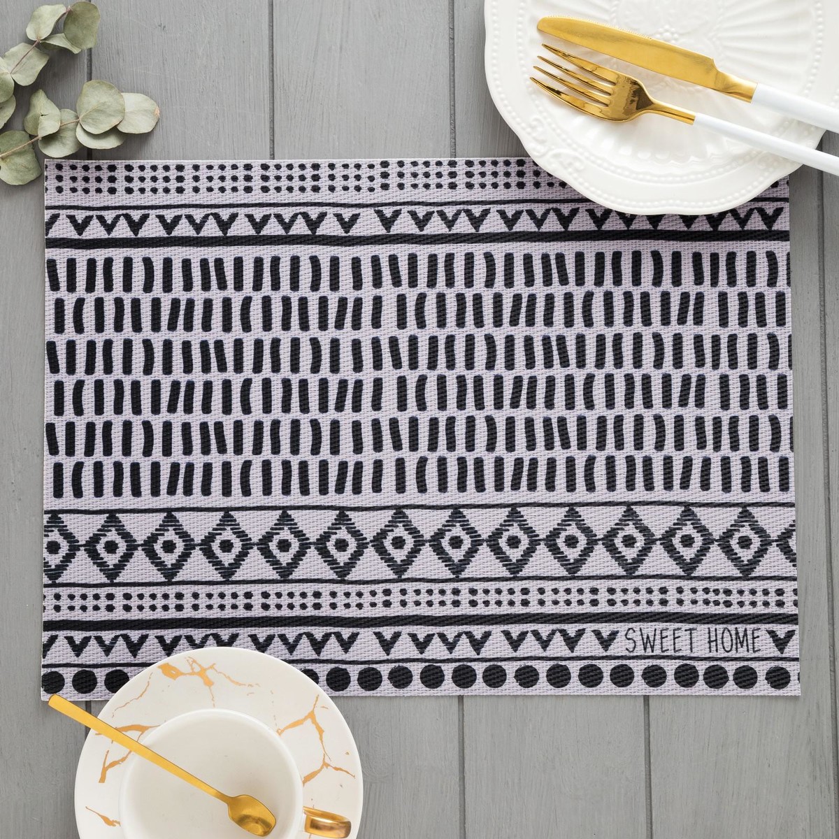 

Салфетка, Белый;черный;серый