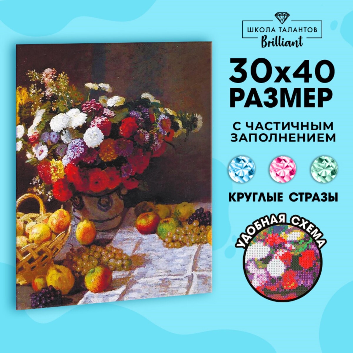 

Алмазная мозаика с частичным заполнением