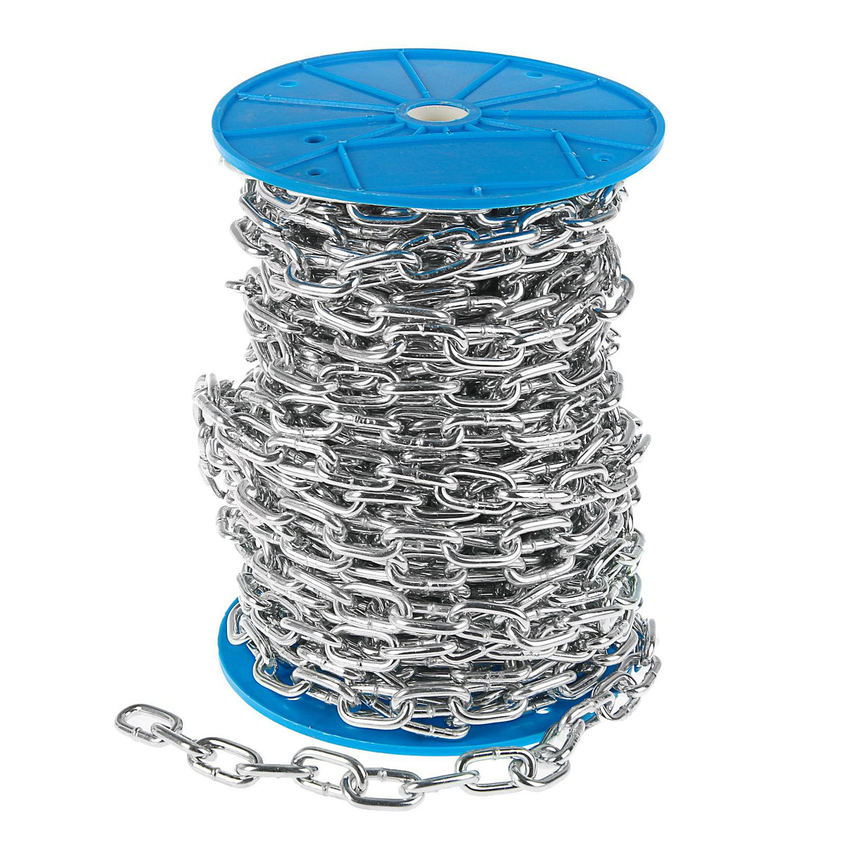 

Цепь короткозвенная тундра krep, din766, диаметр 6 мм, сварная, оцинкованная, 30 м, Хромированный