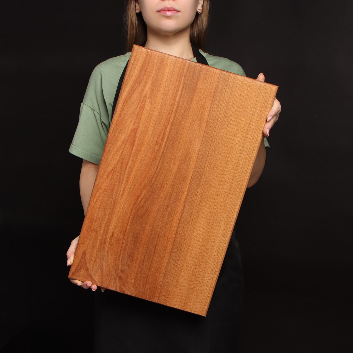 Доска разделочная mаgistrо, цельный массив бука, 50×30×3 см, толщина 2.5-3 см вилка деревянная 45 см массив бука