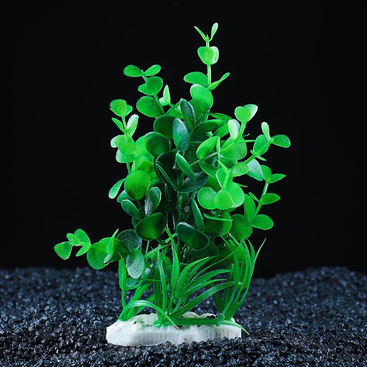 Растение искусственное аквариумное, 14 х 12 х 17 см растение искусственное аквариумное на подставке под камень 12 х 12 х 6 см