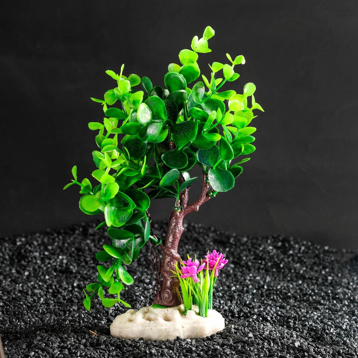Растение искусственное аквариумное, 18 х 11 х 21,5 см растение искусственное аквариумное на камне 5 x 4 x 7 см