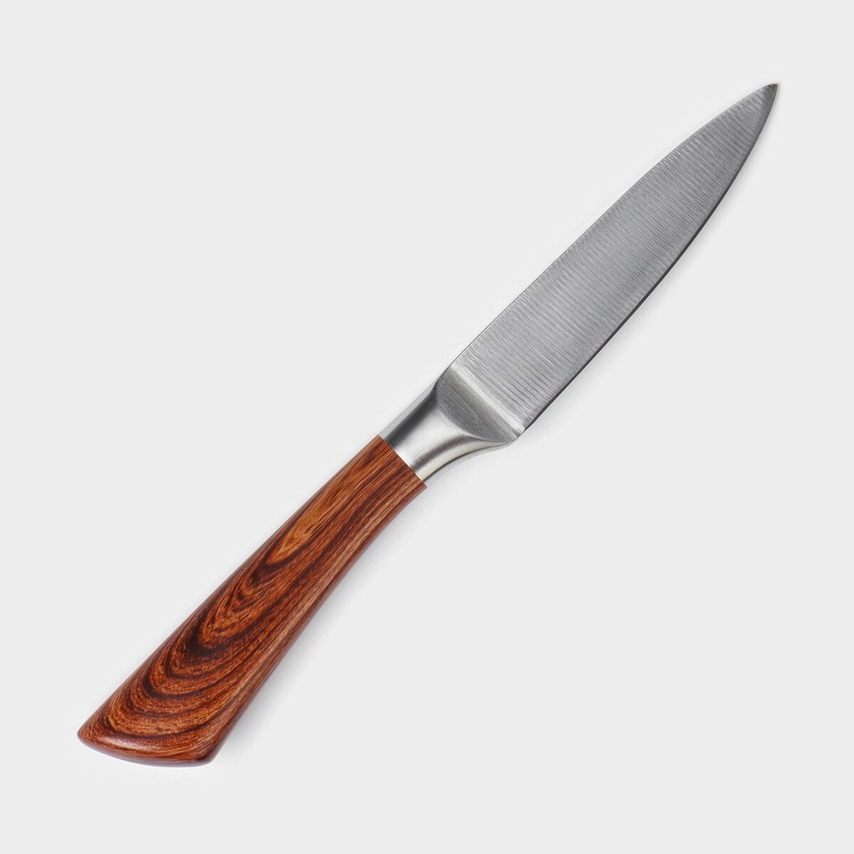 Нож для овощей кухонный доляна forest, лезвие 9,5 см, цвет коричневый нож кухонный доляна ecology лезвие 12 5 см коричневый