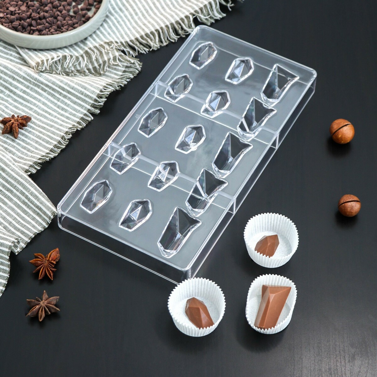 Форма для шоколада и конфет konfinetta драгоценные камни репринтное изд