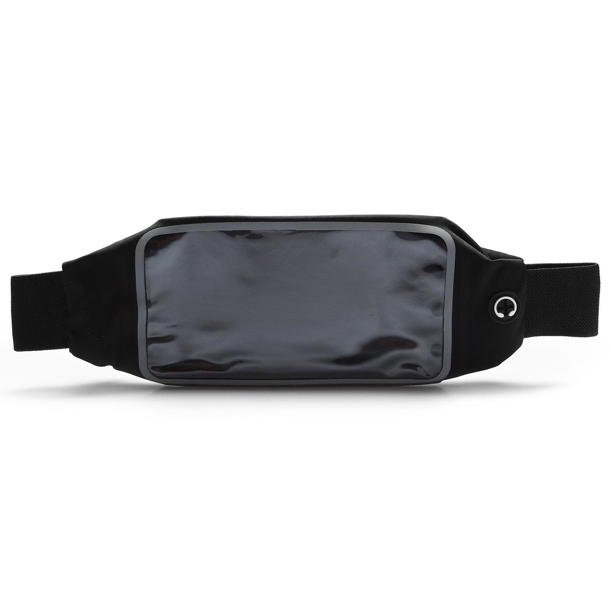 Сумка спортивная на пояс для телефона onlytop, 23 см, цвет черный