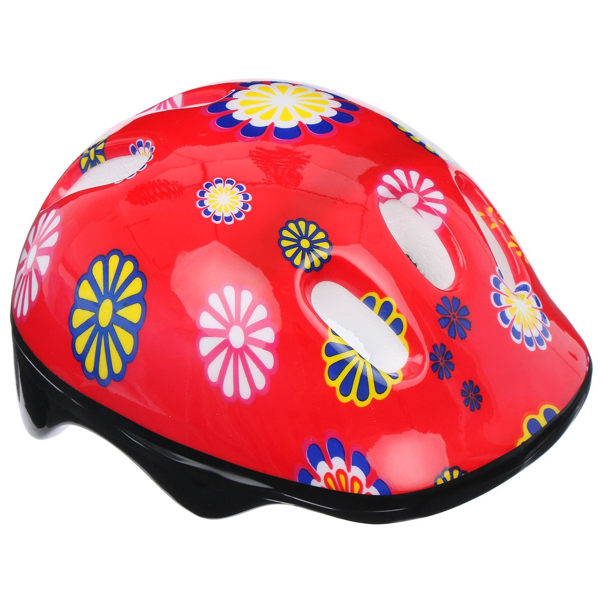Шлем защитный детский onlytop ot-sh6, обхват 52-54 см, цвет красный шлем детский lassie р s цв фиолетовые полосы 718729 4921 s