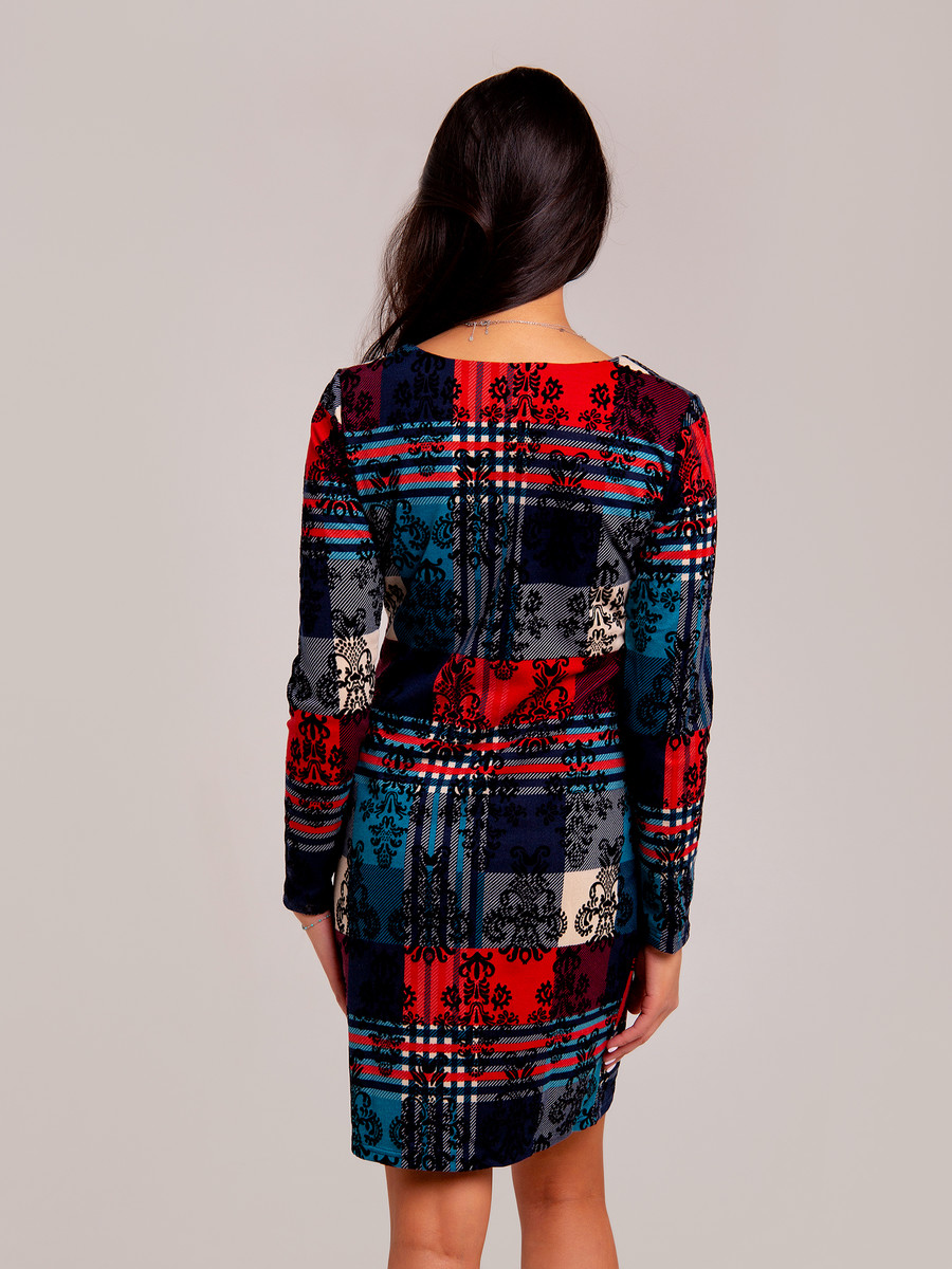 Платье трикотажное RAPOSA, размер 42, цвет красный 0809341 - фото 8