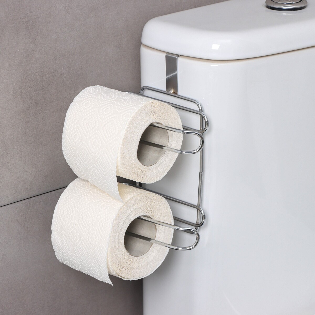 Держатель для туалетной бумаги двойной доляна, 18×15×20 см, Доляна