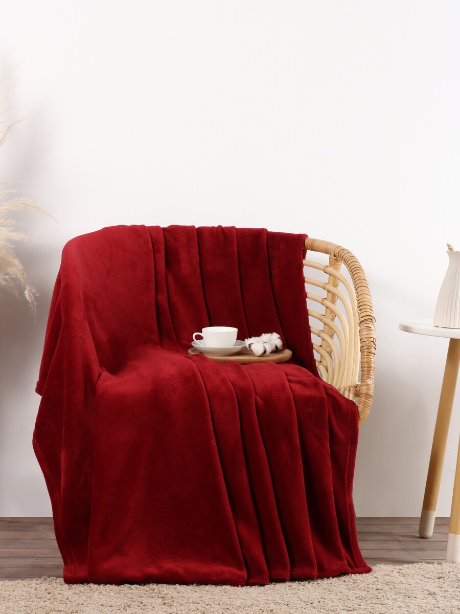 

Плед, Бордовый