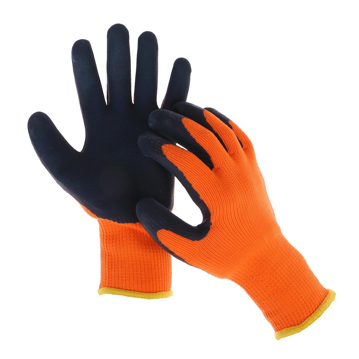 Перчатки садовые, нейлоновые, утепленные до -20°с, с двойным латексным обливом, размер 10, greengo перчатки вратарские р 6 оранжевый
