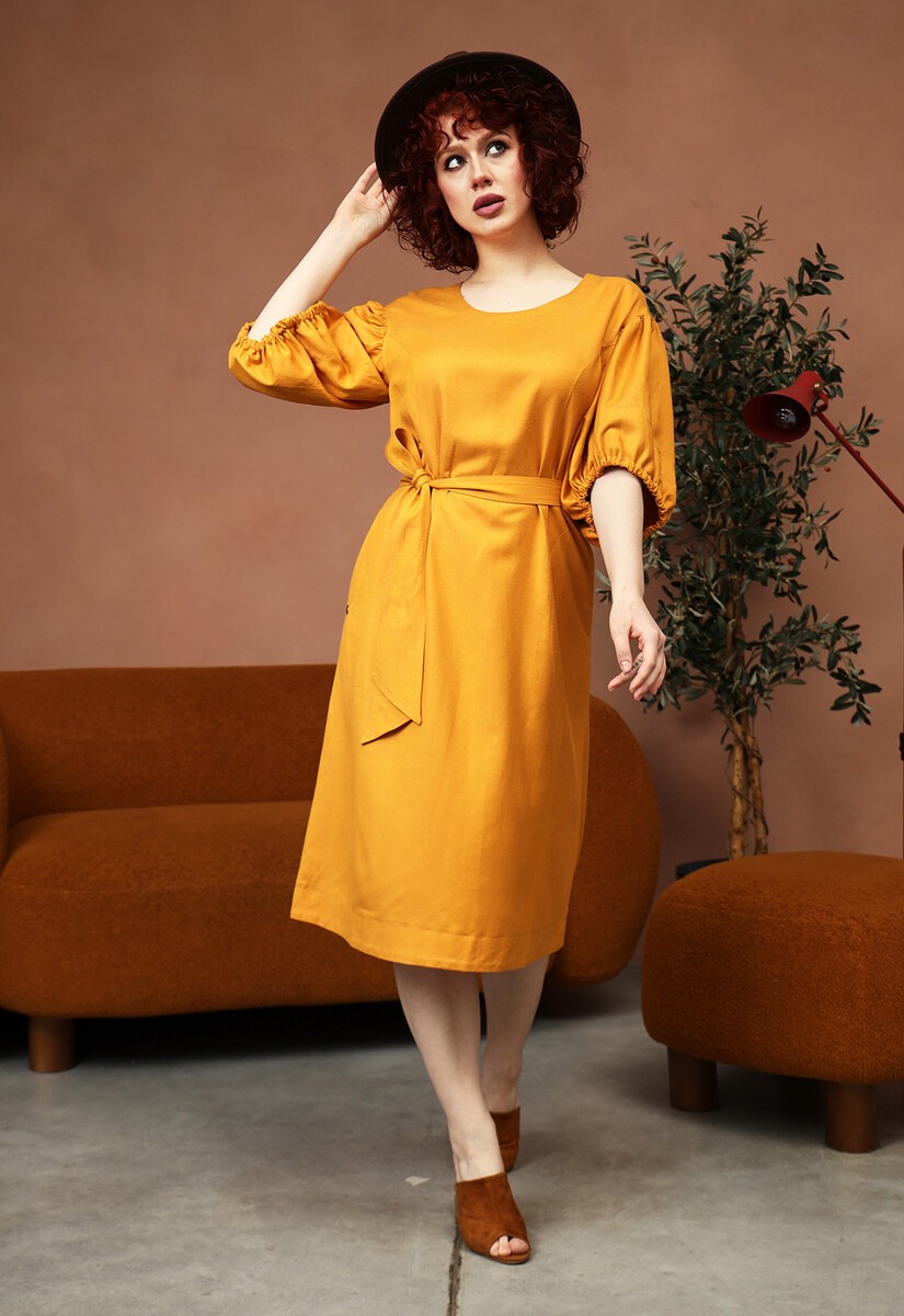 Платье Dimma Fashion Studio 0834006 Оранжевый  Фото 3