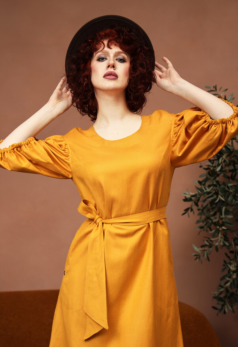 Платье Dimma Fashion Studio 0834006 Оранжевый  Фото 2