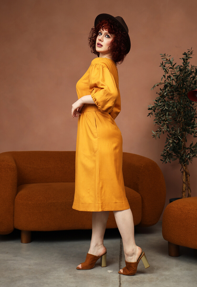 Платье Dimma Fashion Studio 0834006 Оранжевый  Фото 5