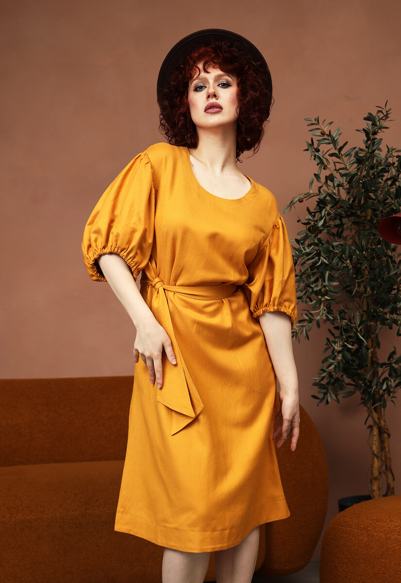Платье Dimma Fashion Studio 0834006 Оранжевый 