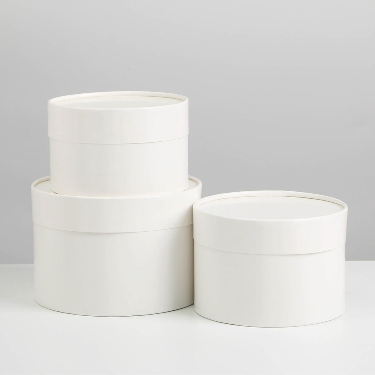 

Набор коробок 3 в 1 белый, упаковка подарочная, 16 х 16 х 10 - 13 х 13 х 8.5 см